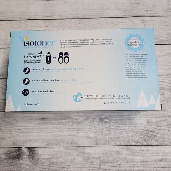 Isotoner Memory Foam Hoodback Comfort Slippers Chili Pepper Size SM (6.5-7) - Picture 4 of 5